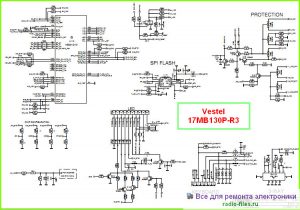 Vestel шасси 17MB130P-R3 схема