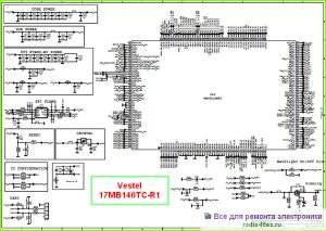 Vestel шасси 17MB140TC-R1 схема