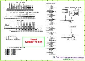 Vestel шасси 17MB181TC-R3A схема