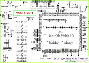 Vestel шасси 17MB71 схема