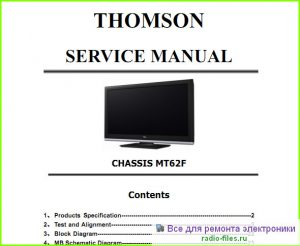 Thomson 24FS3246 схема и мануал