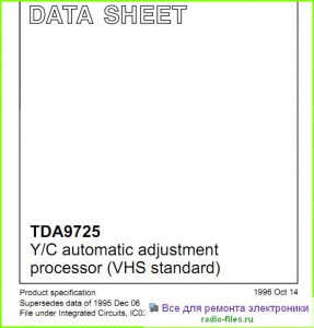 TDA9725 datasheet