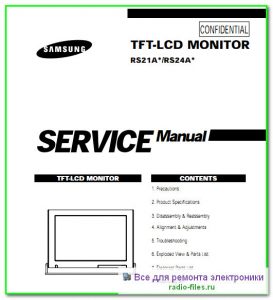 Samsung LW24R15WX схема и сервис-мануал на английском