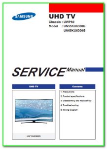 Samsung UN55KU6300G сервис-мануал на английском