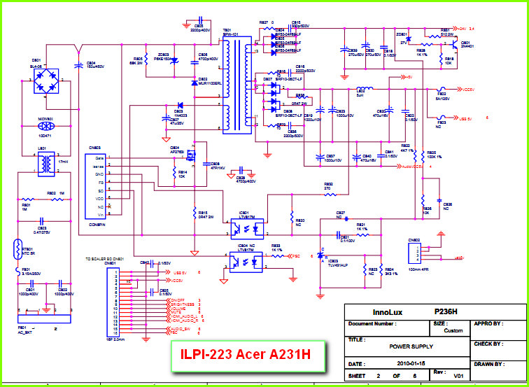 Acer gd245hq схема