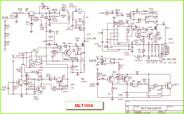 AKAI LCT2701 схема блока питания