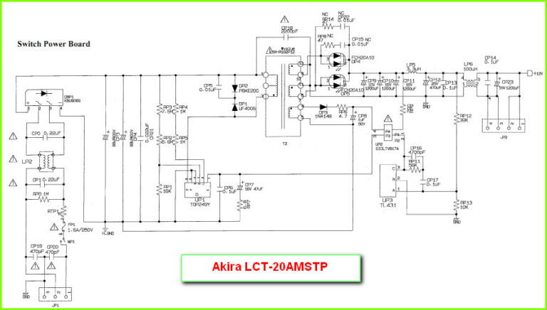 Akira lct 19v82st схема