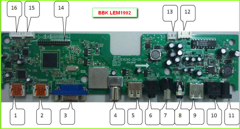 Bbk ld2206k схема