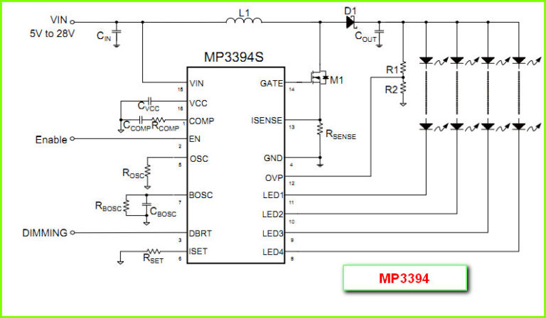 Mp3398e схема включения