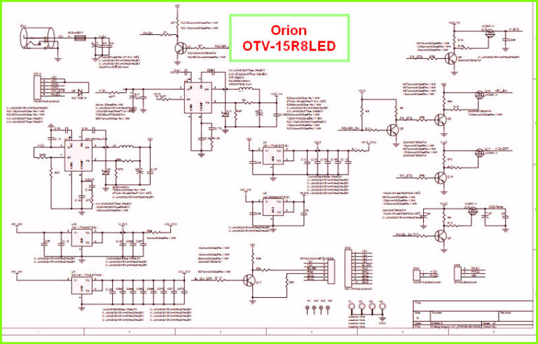 Orion tv2195mj схема