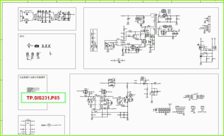 TP.SIS231.P85 схема источника питания | Все для ремонта электроники