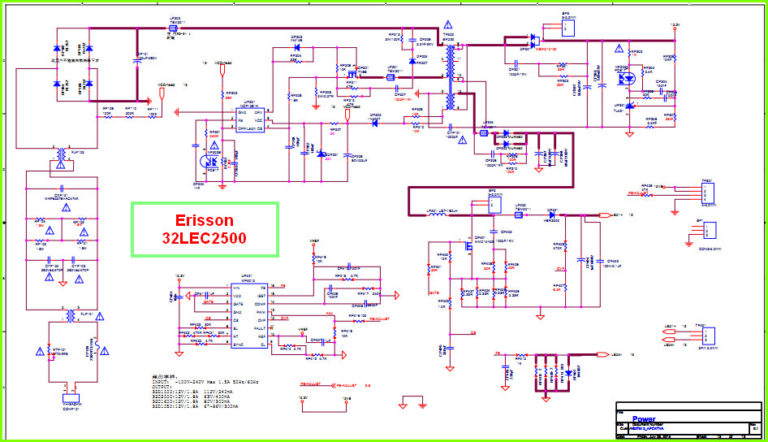 Erisson 1405 схема