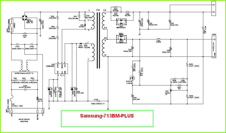 Samsung syncmaster 550b схема