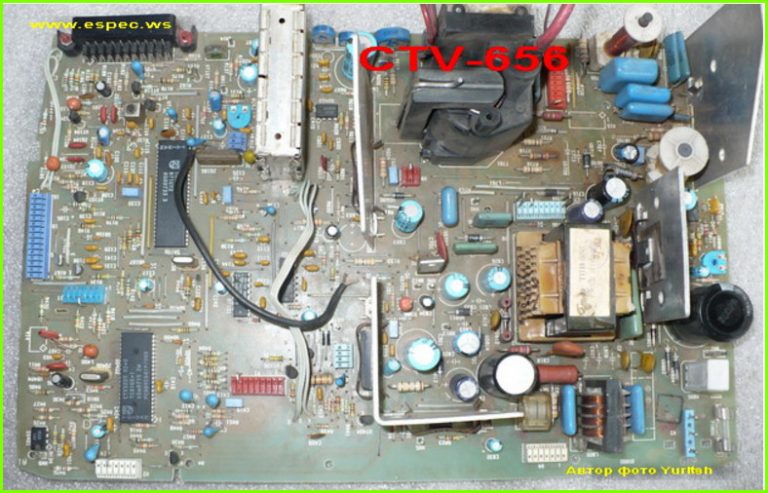 Шасси CTV-656 схема, состав